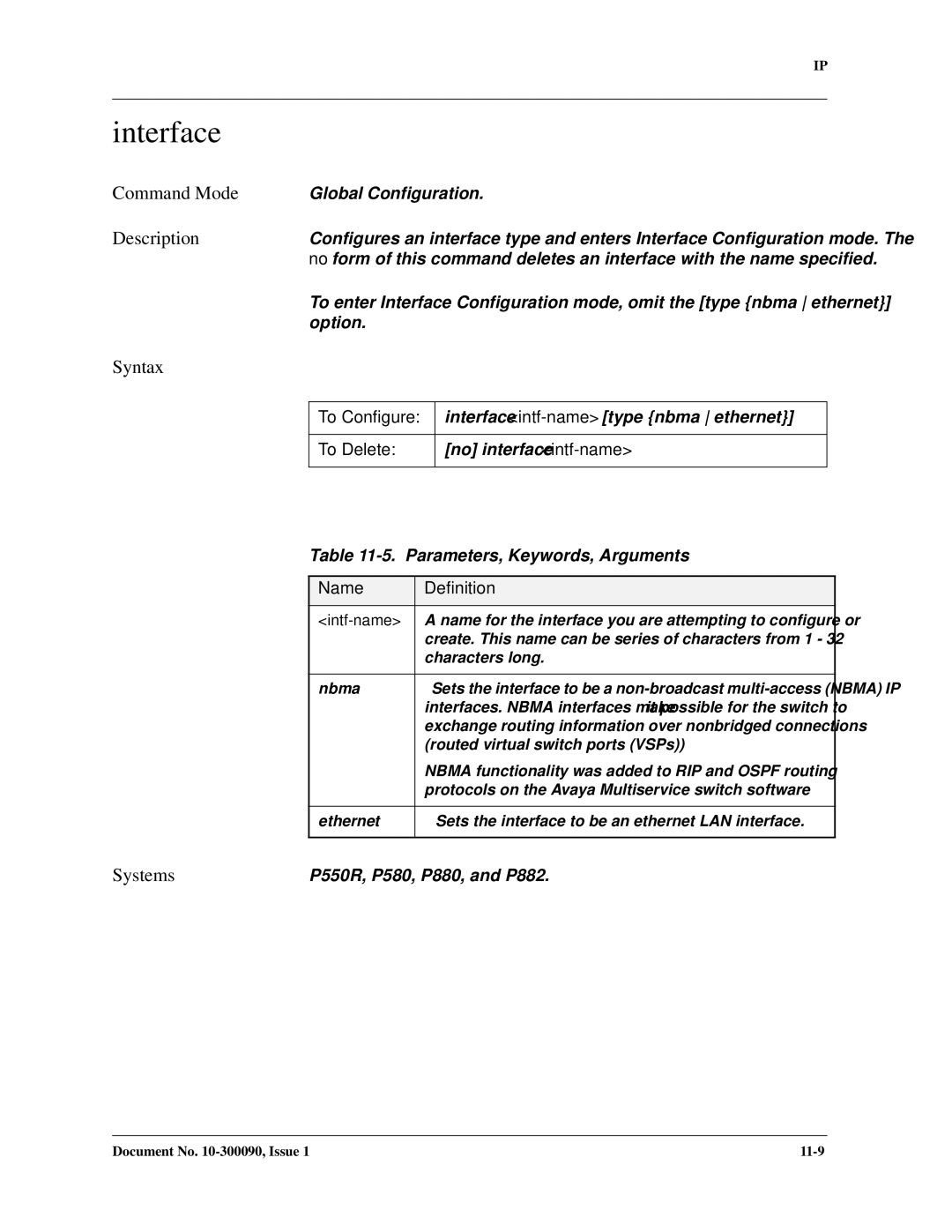 Avaya 106760804 manual Interface, To Configure 