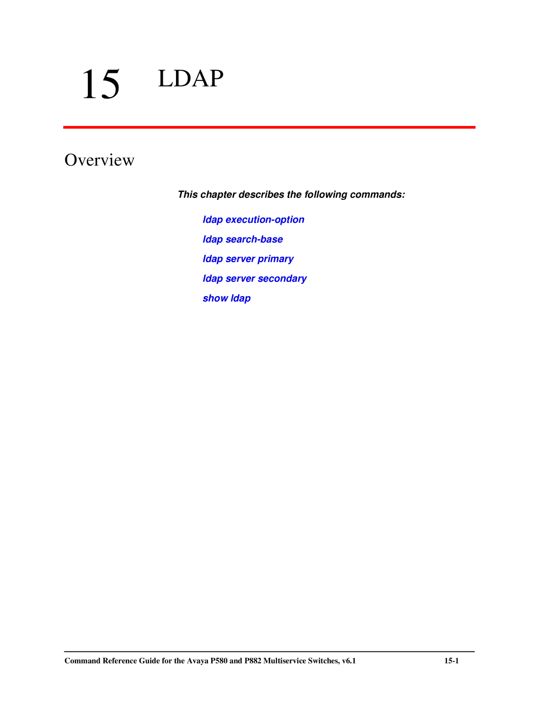 Avaya 106760804 manual Ldap 