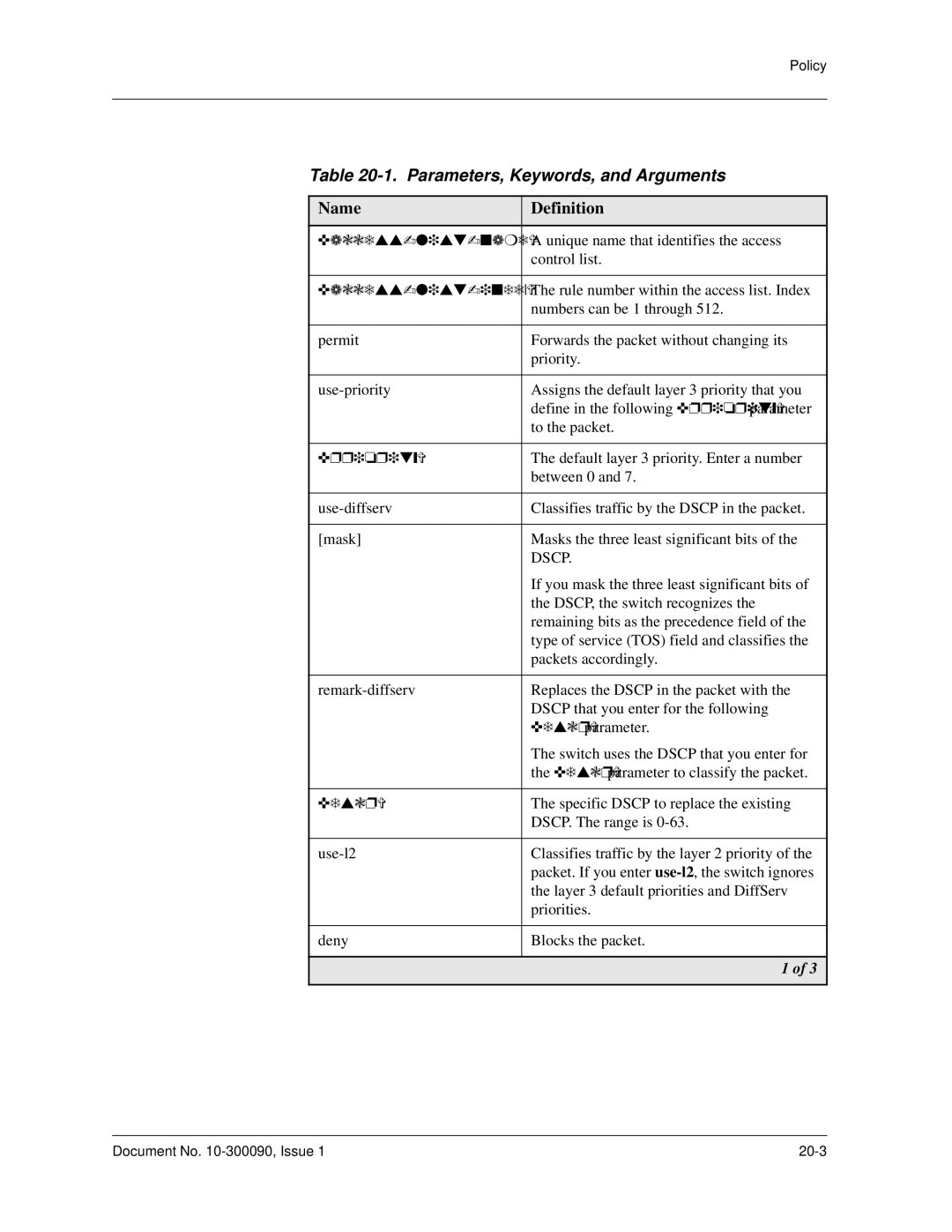 Avaya 106760804 manual Parameters, Keywords, and Arguments 