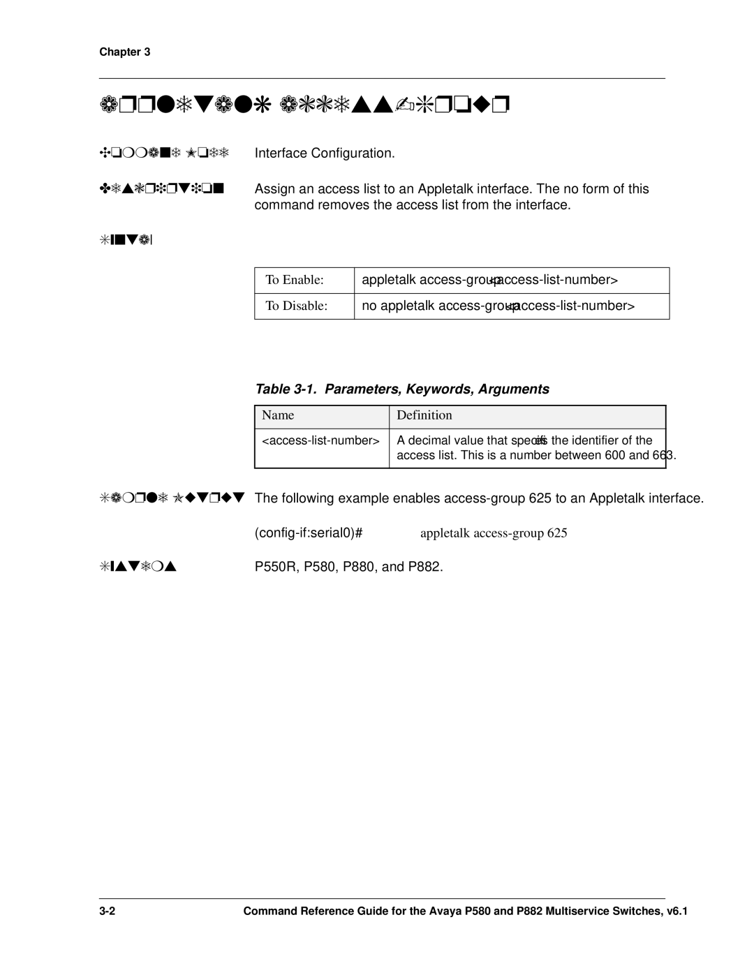 Avaya 106760804 manual Appletalk access-group, To Enable, To Disable, Config-ifserial0#appletalk access-group 