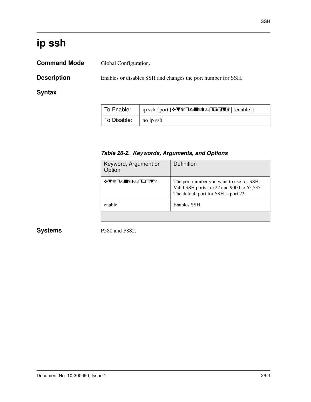 Avaya 106760804 manual Ip ssh, To Enable 