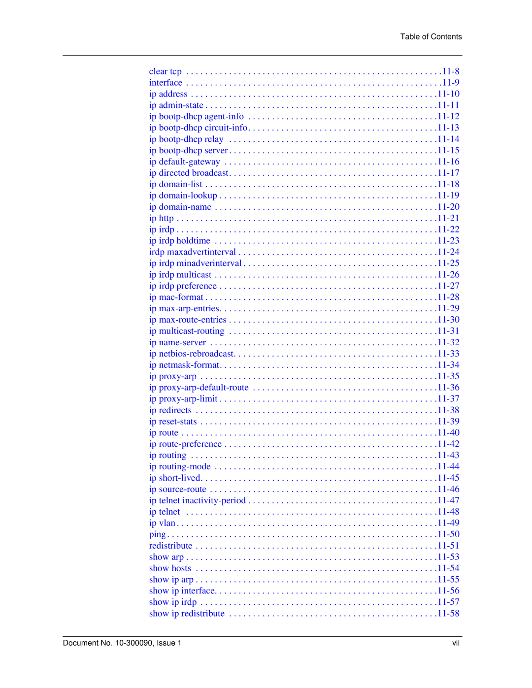 Avaya 106760804 manual Document No -300090, Issue Vii 