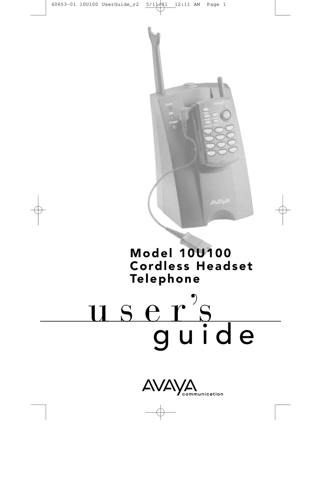 Avaya 10U100 manual E r’s 