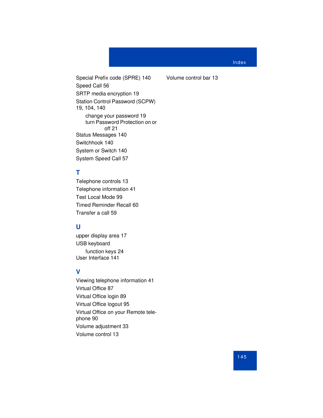 Avaya 1110 manual 145 