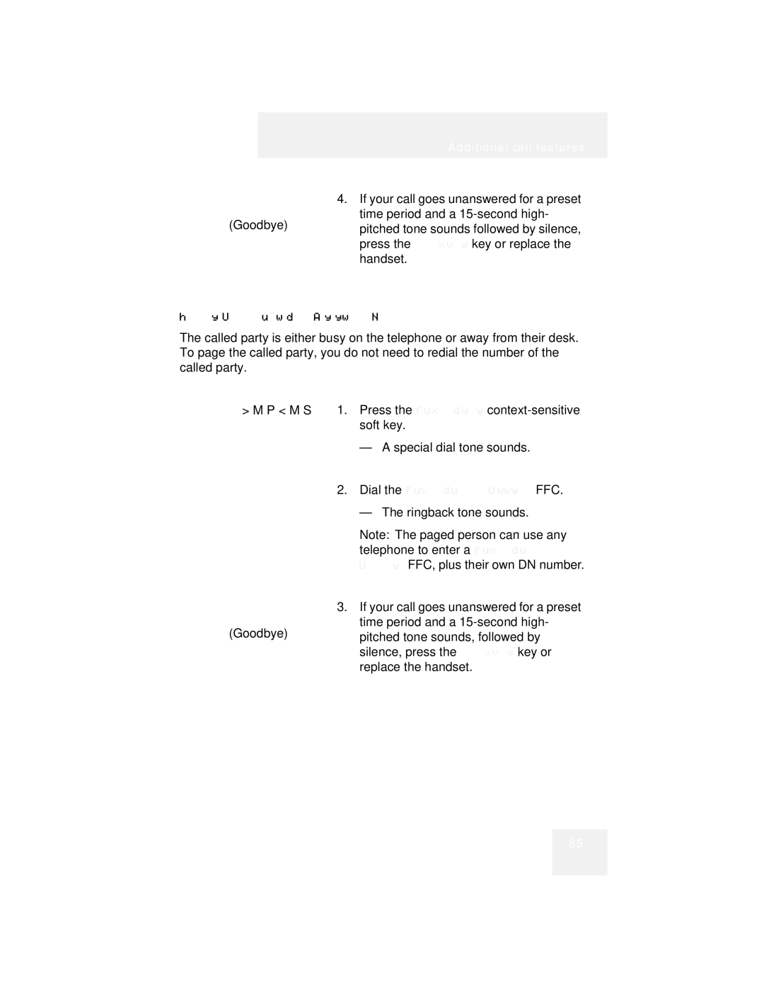 Avaya 1110 manual To use Automatic Post-selection 