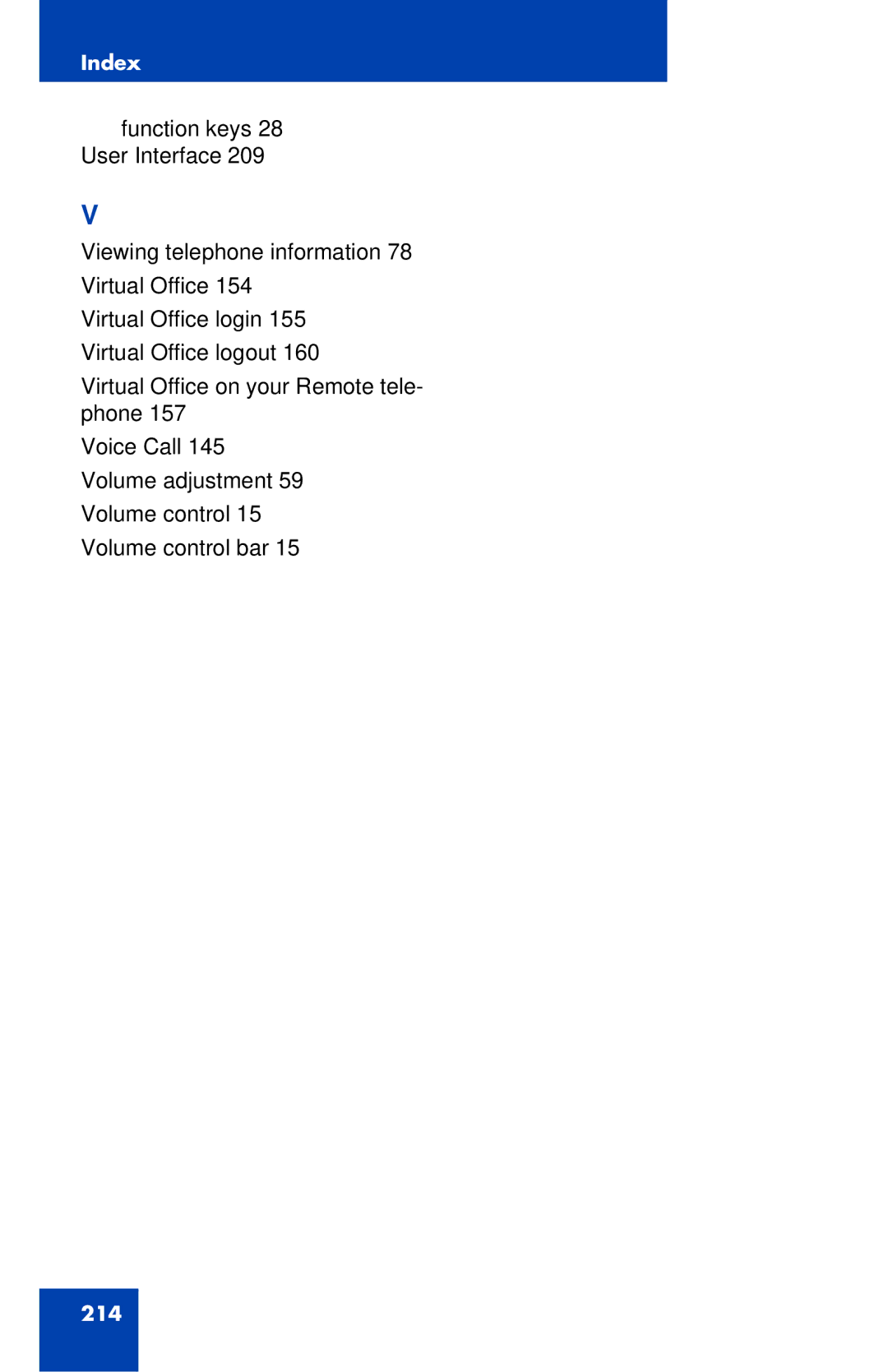 Avaya 1120E manual 214 