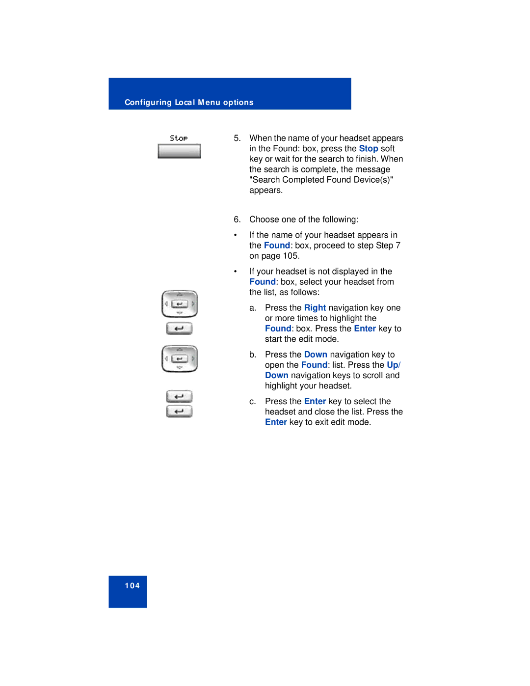 Avaya 1140E manual 104 