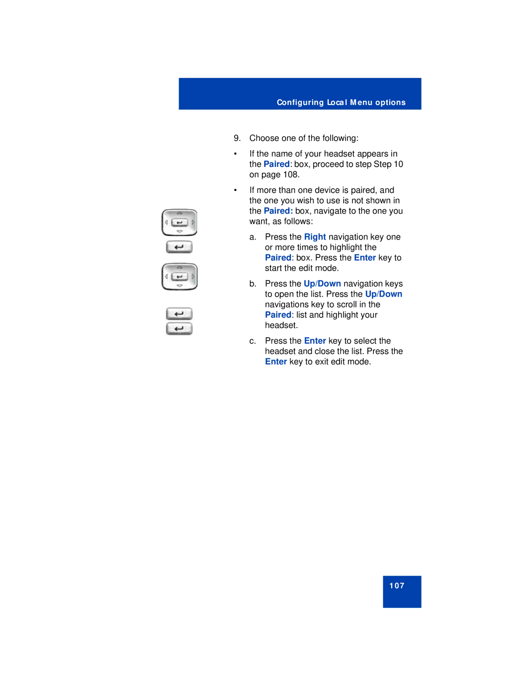 Avaya 1140E manual 107 