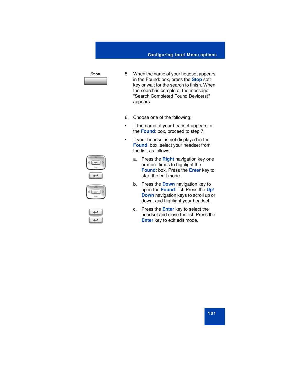 Avaya 1150E manual 101 