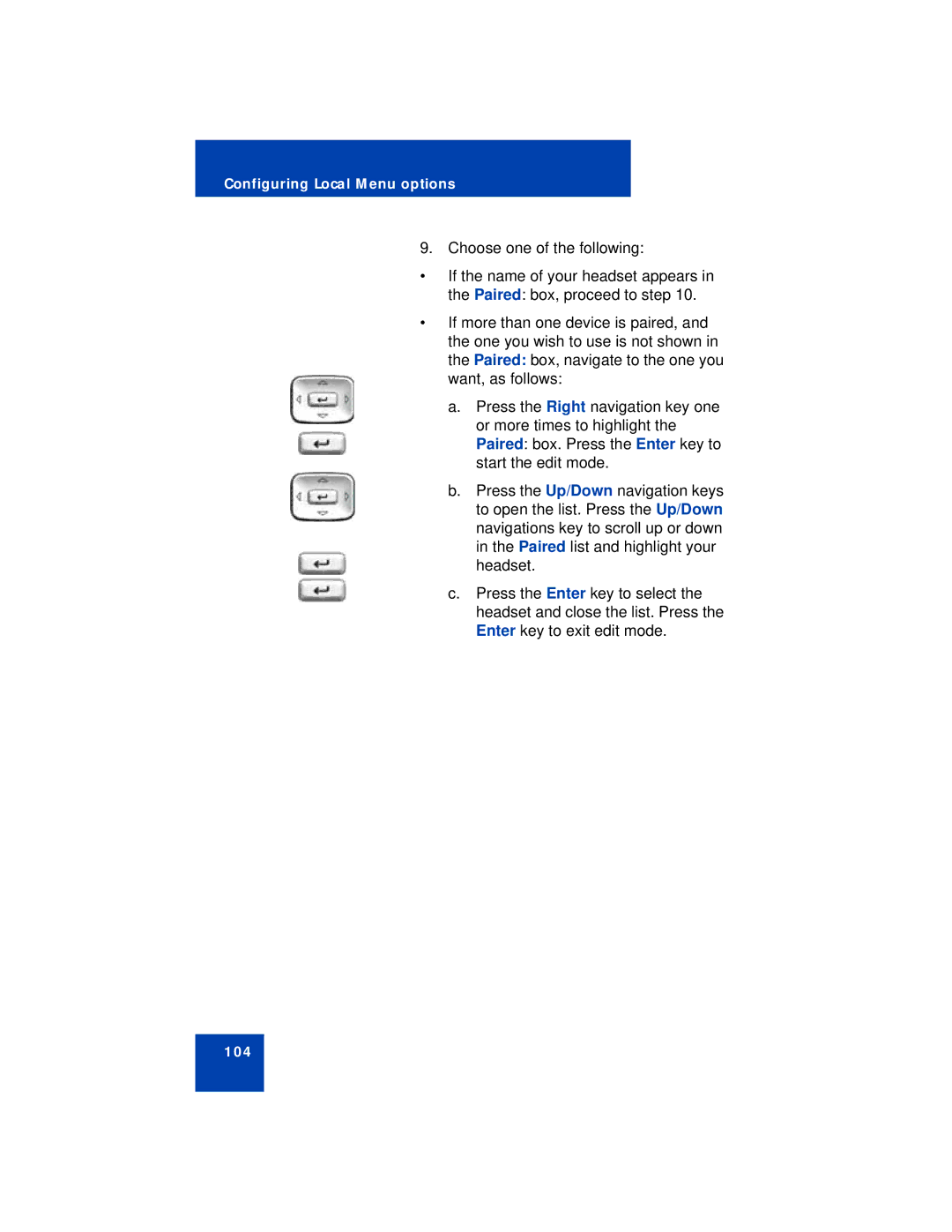 Avaya 1150E manual 104 