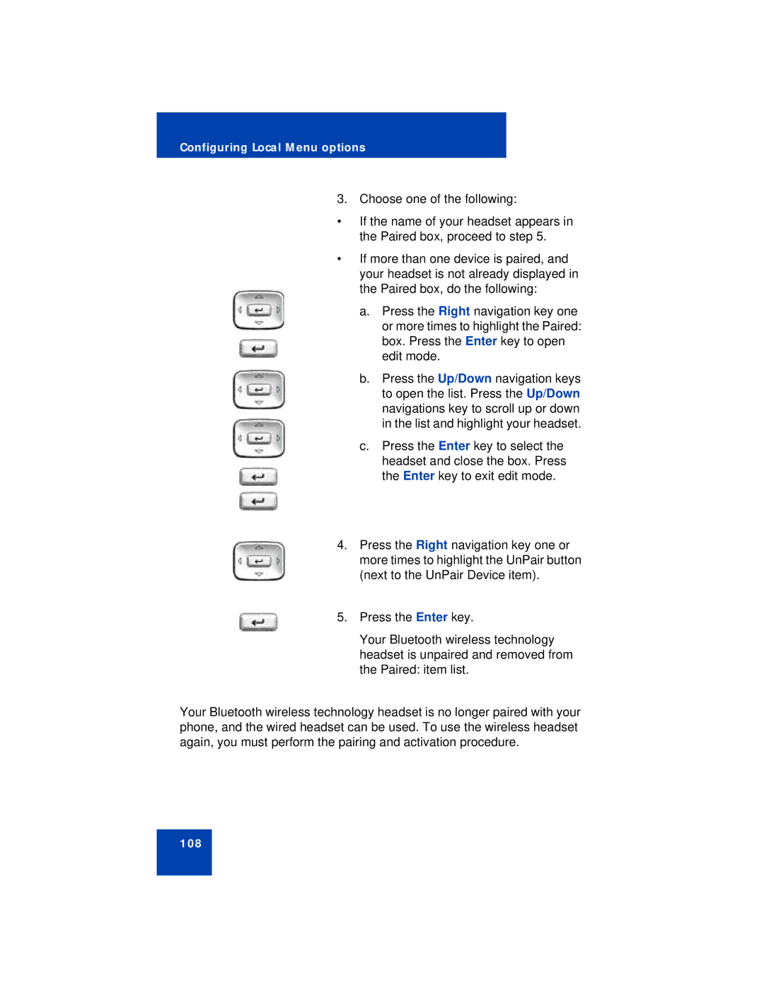 Avaya 1150E manual 108 