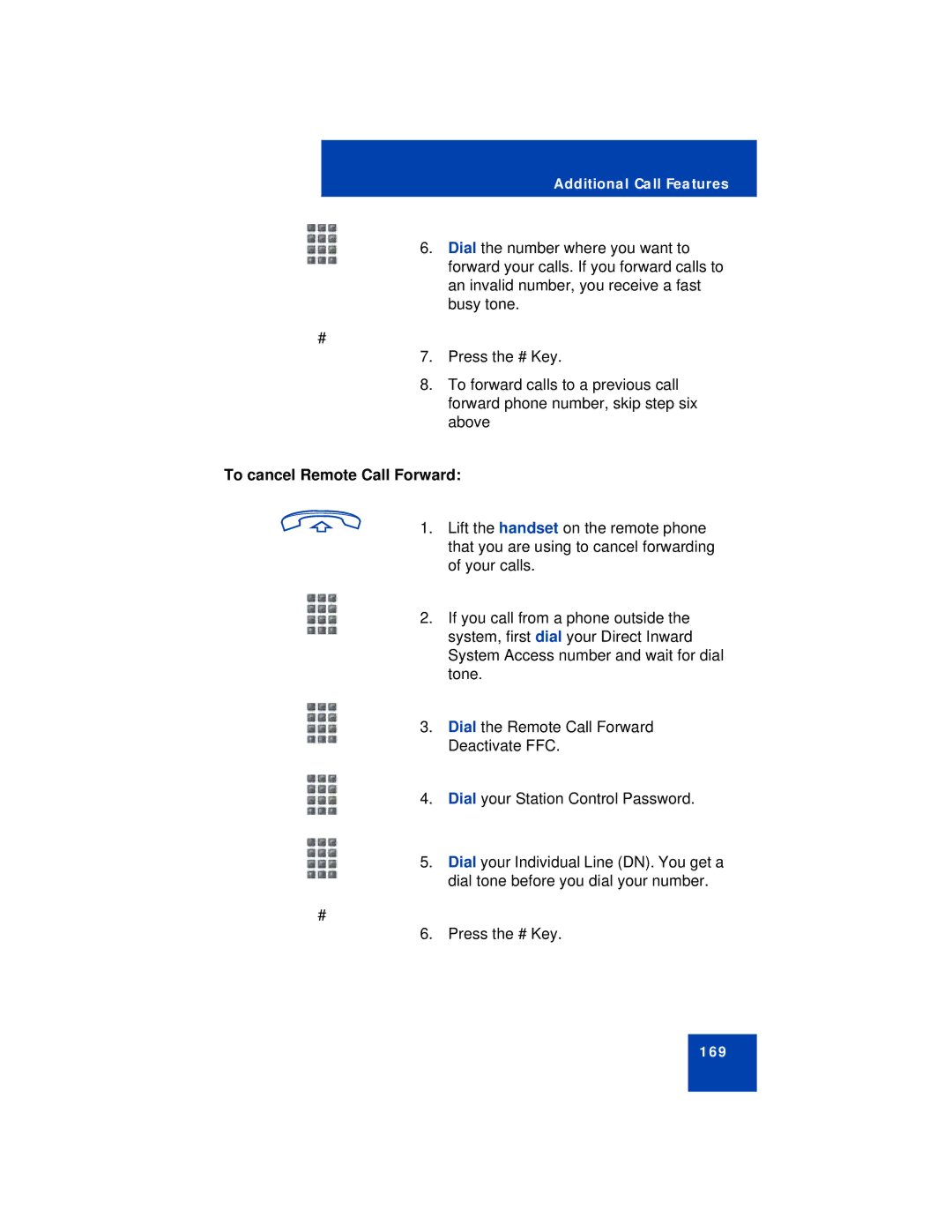 Avaya 1150E manual To cancel Remote Call Forward 