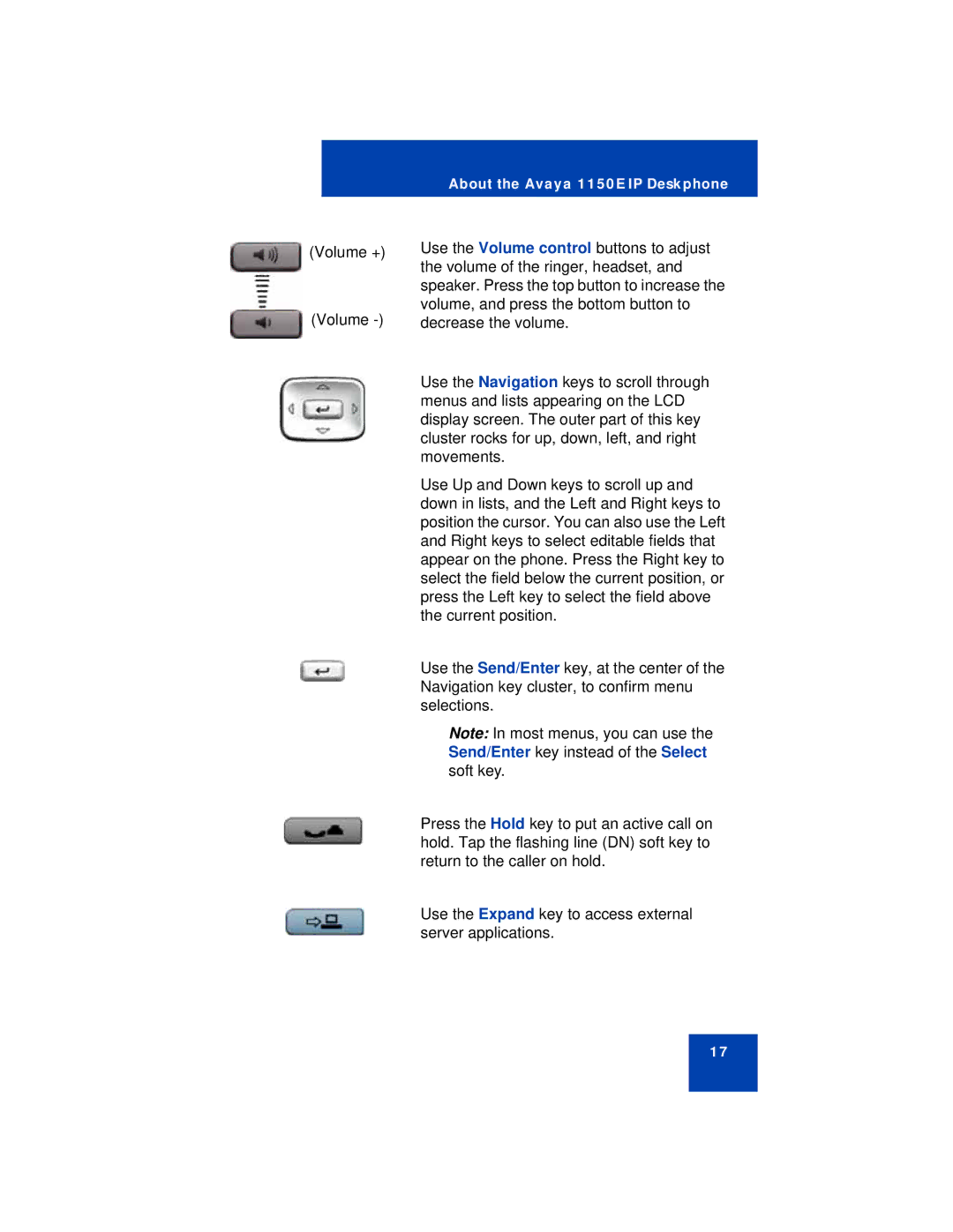 Avaya manual About the Avaya 1150E IP Deskphone 