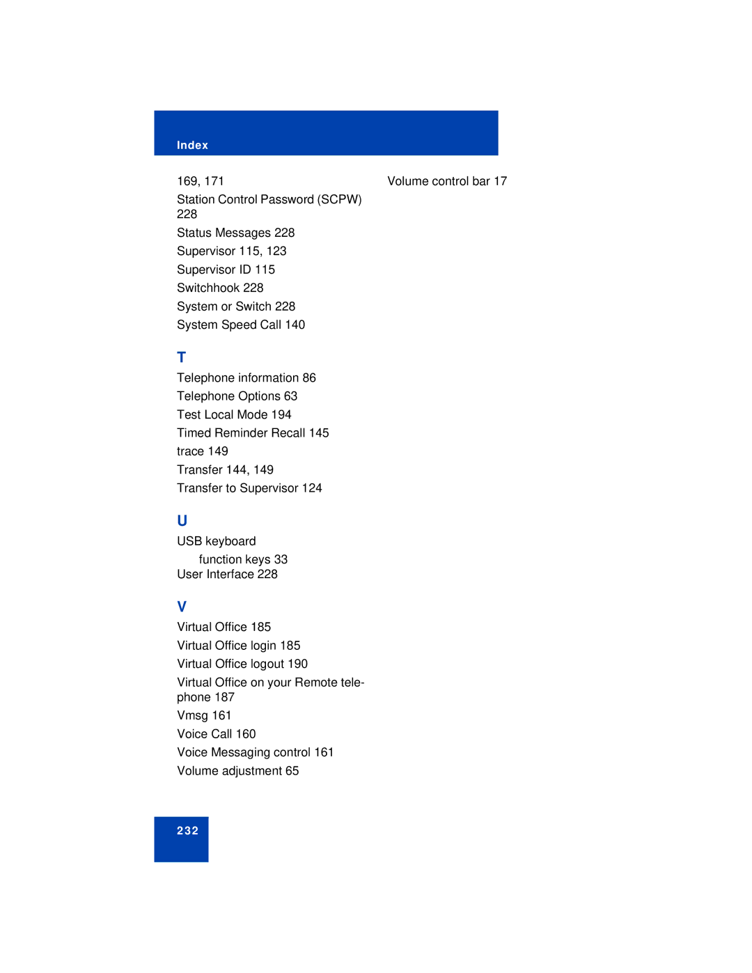 Avaya 1150E manual 232 