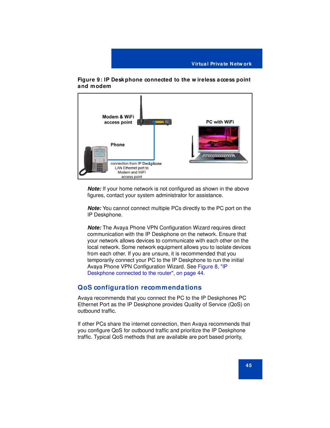 Avaya 1150E manual QoS configuration recommendations 