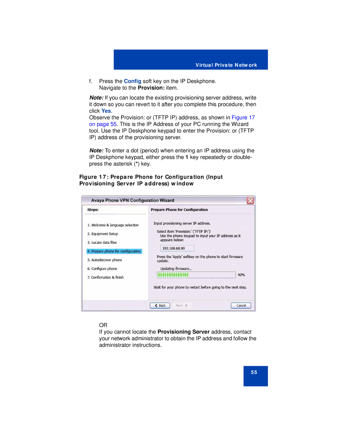 Avaya 1150E manual Virtual Private Network 