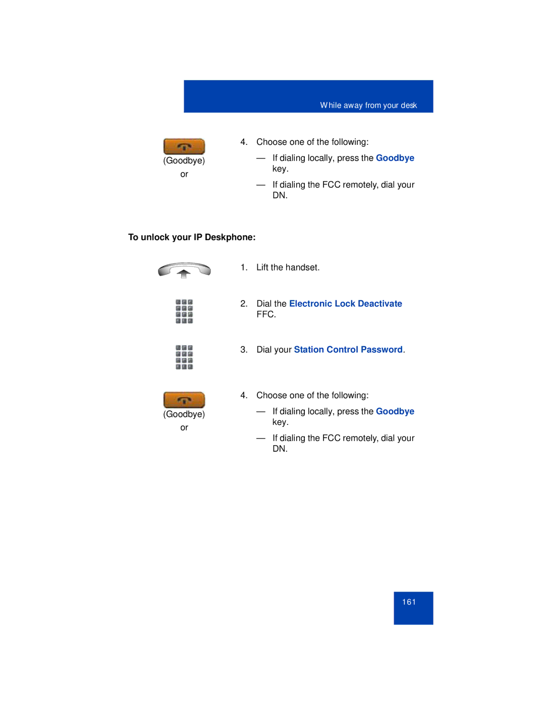 Avaya 1165E manual To unlock your IP Deskphone 