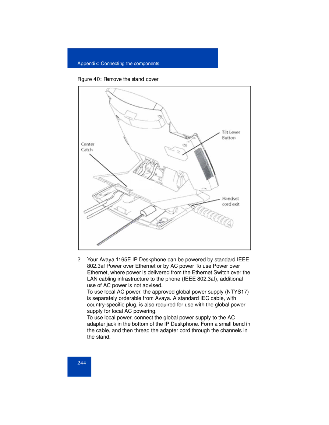 Avaya 1165E manual 244 