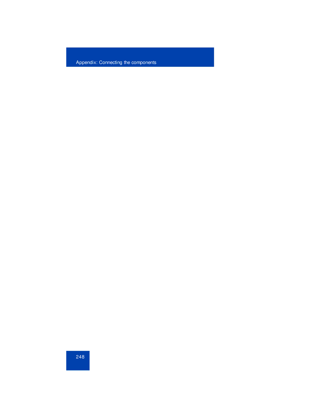 Avaya 1165E manual Appendix Connecting the components 248 