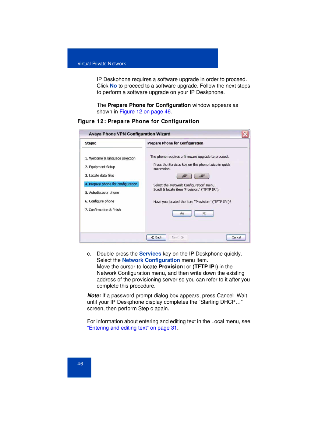 Avaya 1165E manual Prepare Phone for Configuration 