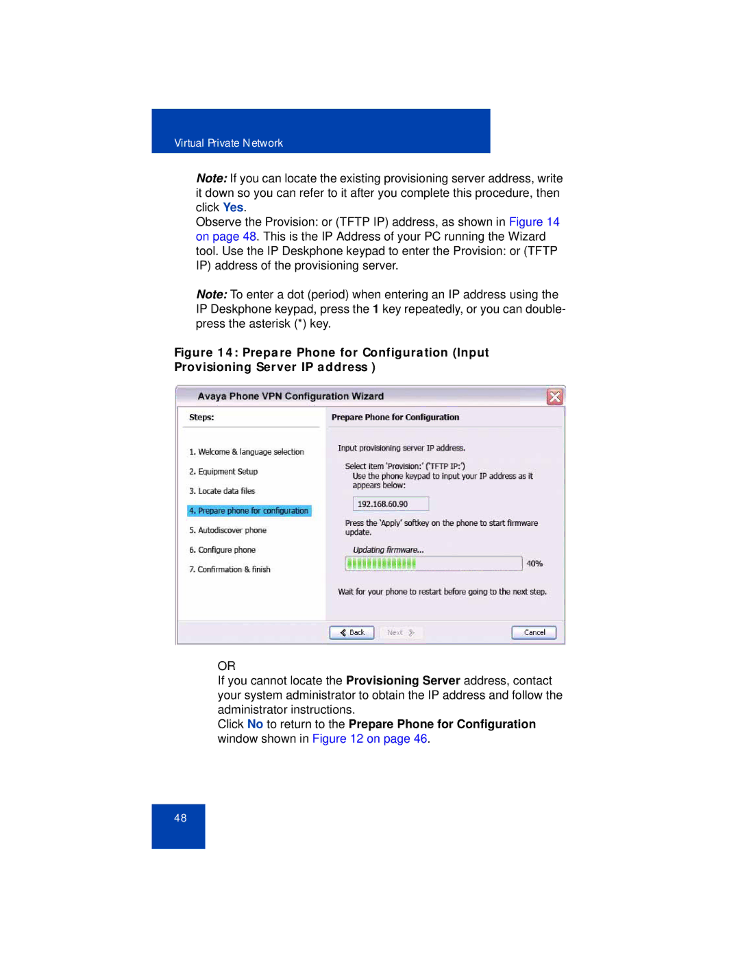 Avaya 1165E manual Virtual Private Network 