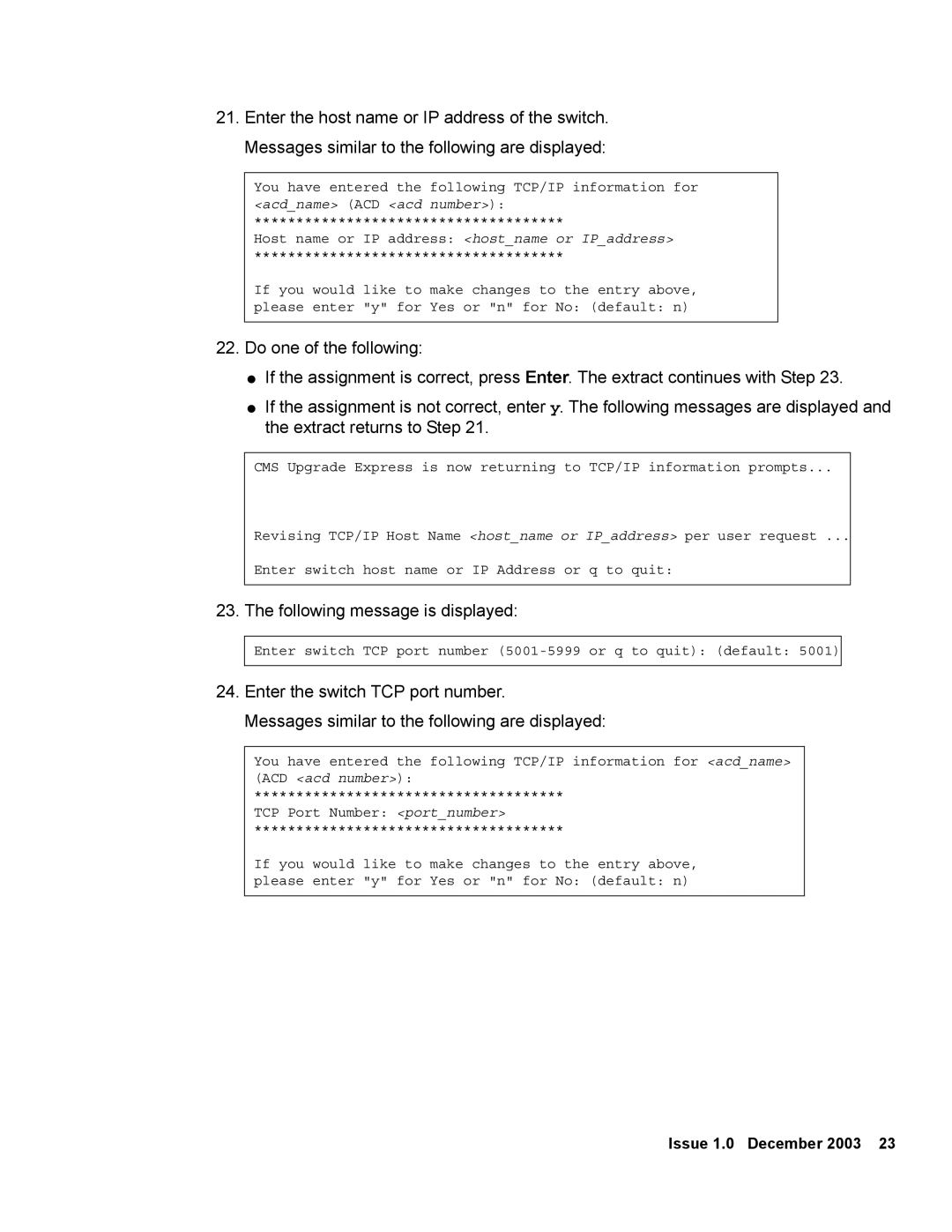 Avaya 12 manual Following message is displayed 