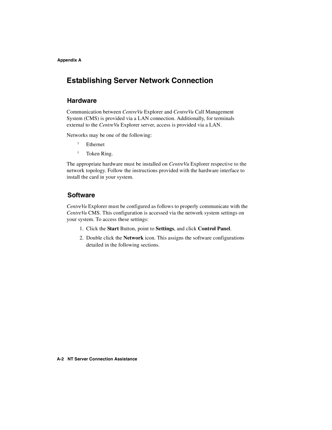 Avaya 1.2 manual Hardware, Software 