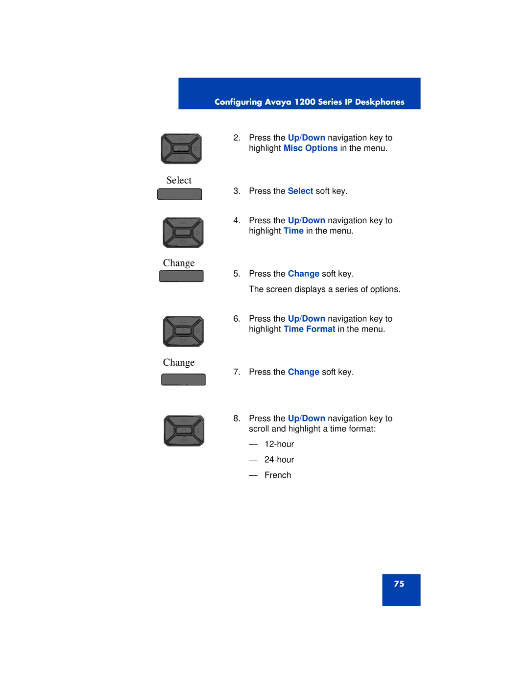 Avaya 1200 manual Select 