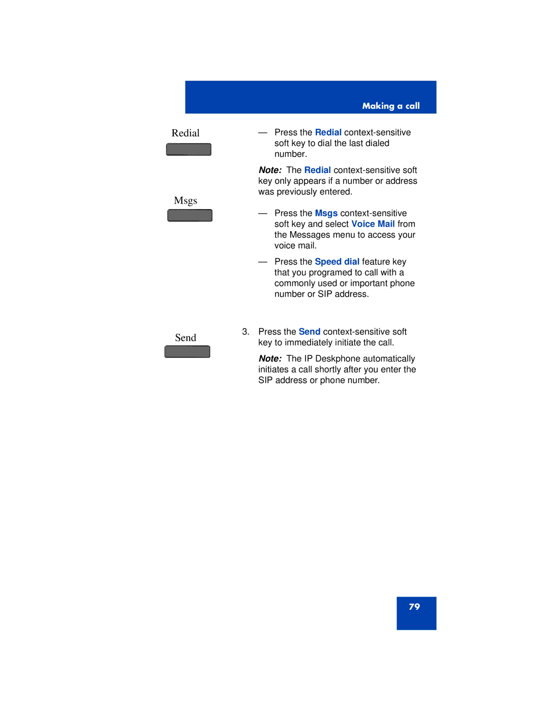 Avaya 1200 manual Redial Msgs Send 