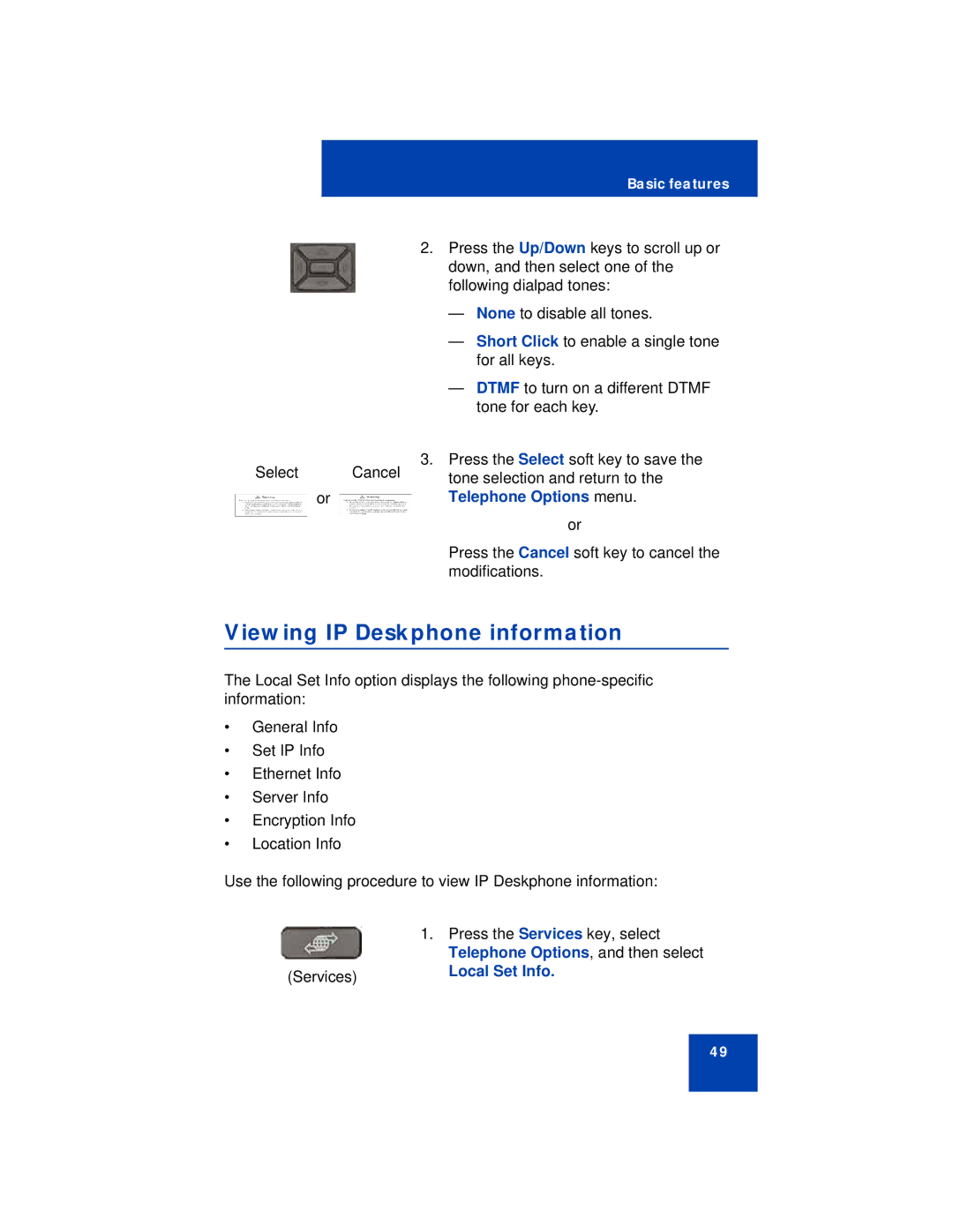 Avaya 1210 manual Viewing IP Deskphone information, Local Set Info 