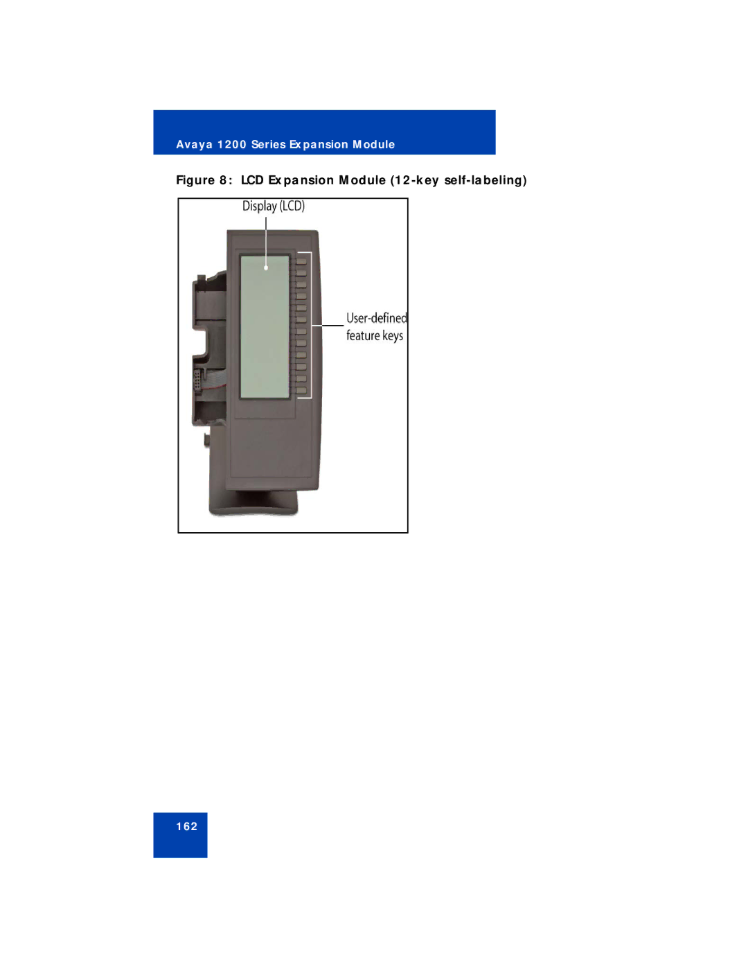 Avaya 1220 manual LCD Expansion Module 12-key self-labeling 