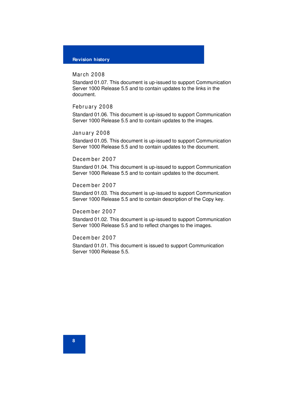 Avaya 1220 manual March, February, January, December 