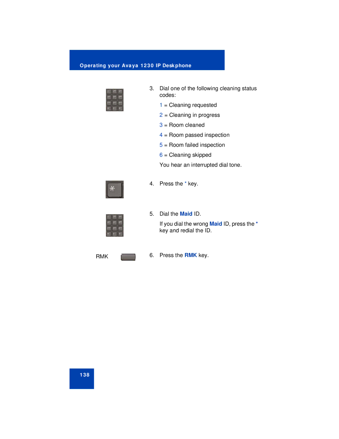 Avaya 1230 manual 138 