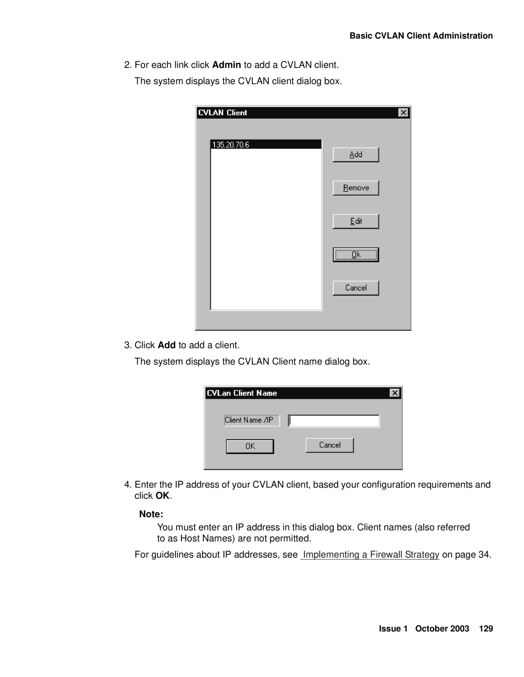 Avaya 1.3 manual Basic Cvlan Client Administration 