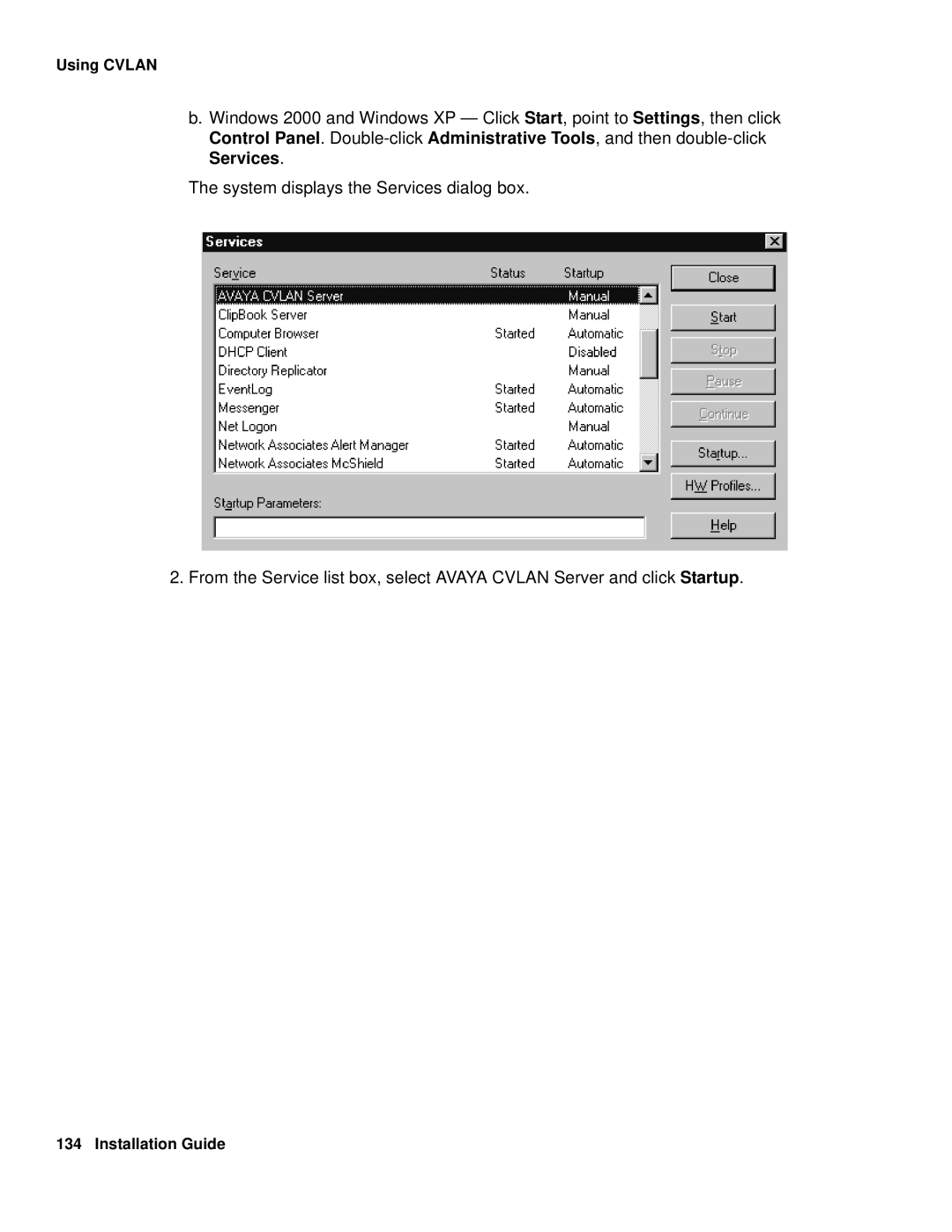 Avaya 1.3 manual Using Cvlan 