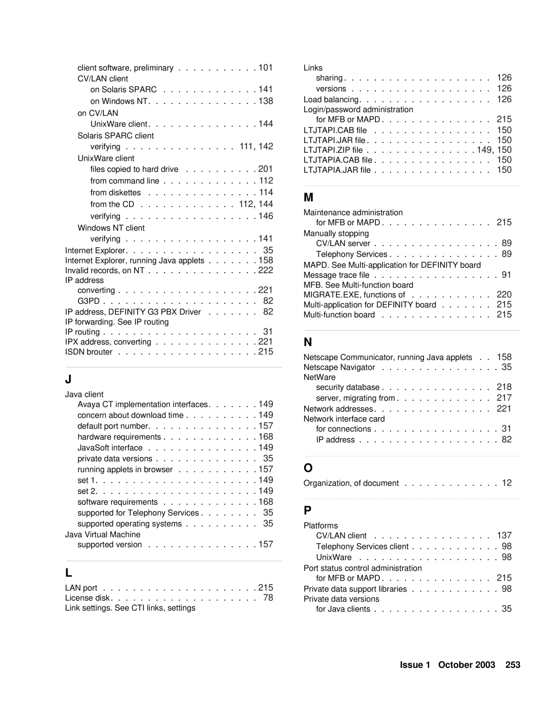 Avaya 1.3 manual G3PD 