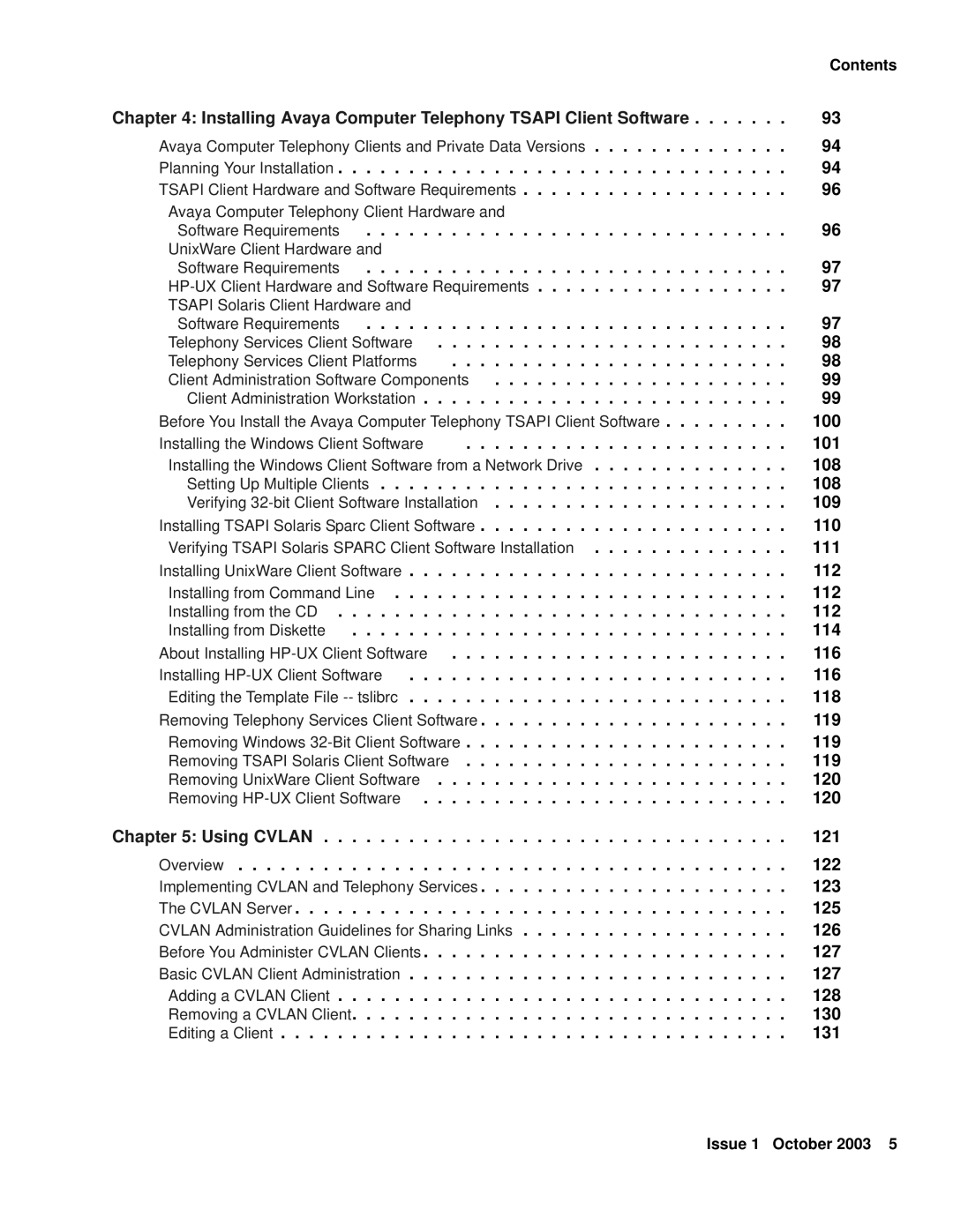 Avaya 1.3 manual Installing Avaya Computer Telephony Tsapi Client Software 