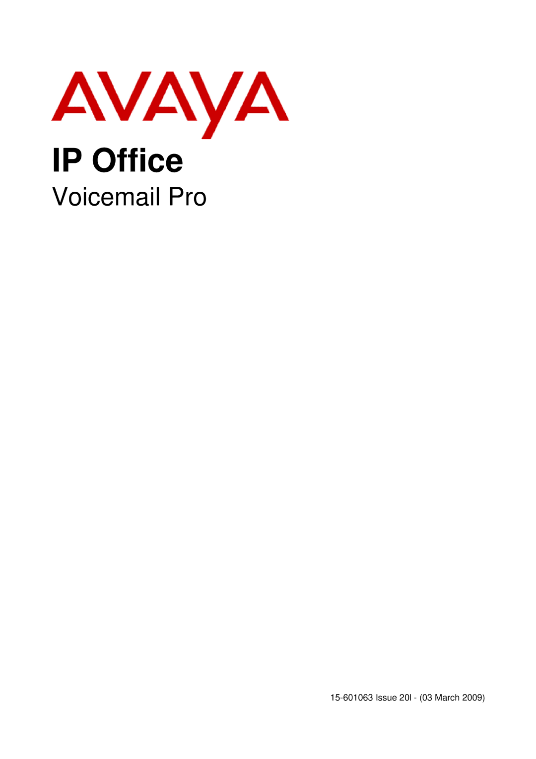 Avaya 15-601063 manual IP Office 