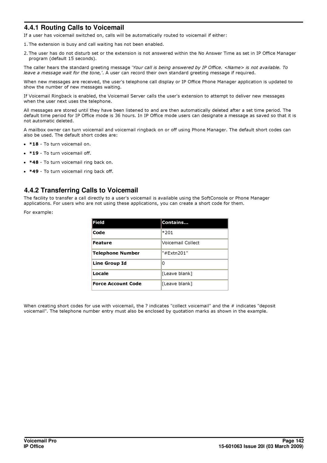 Avaya 15-601063 manual Routing Calls to Voicemail, Transferring Calls to Voicemail 