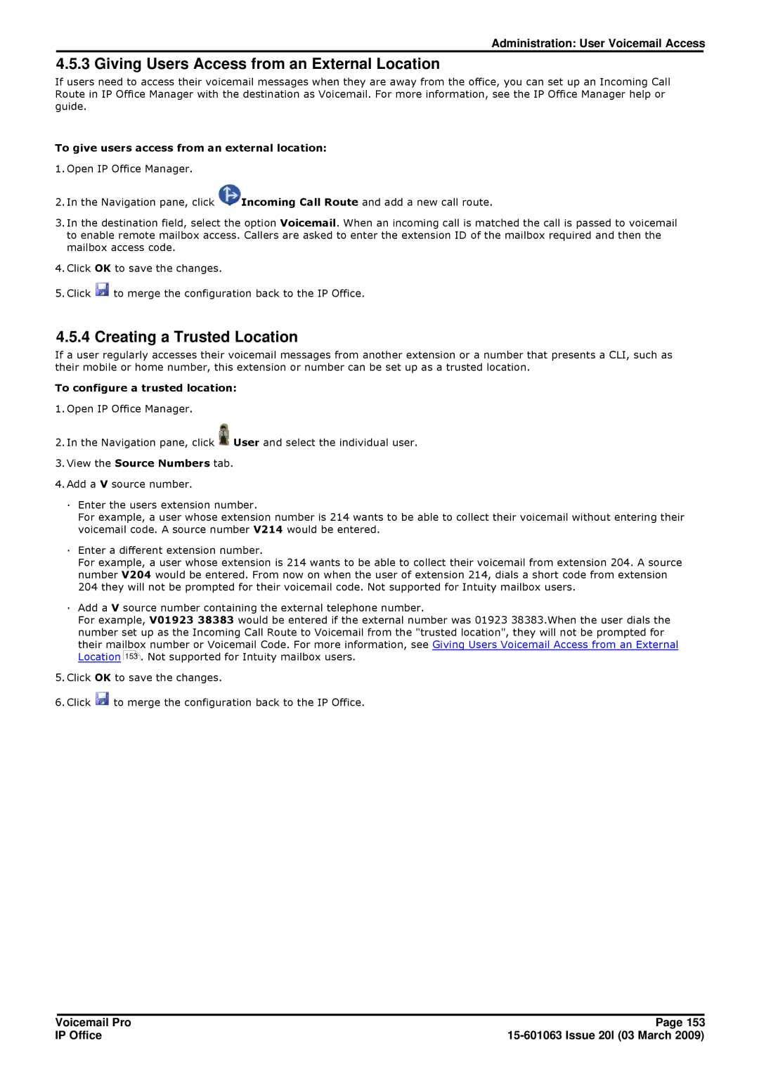 Avaya 15-601063 manual Giving Users Access from an External Location, Creating a Trusted Location 