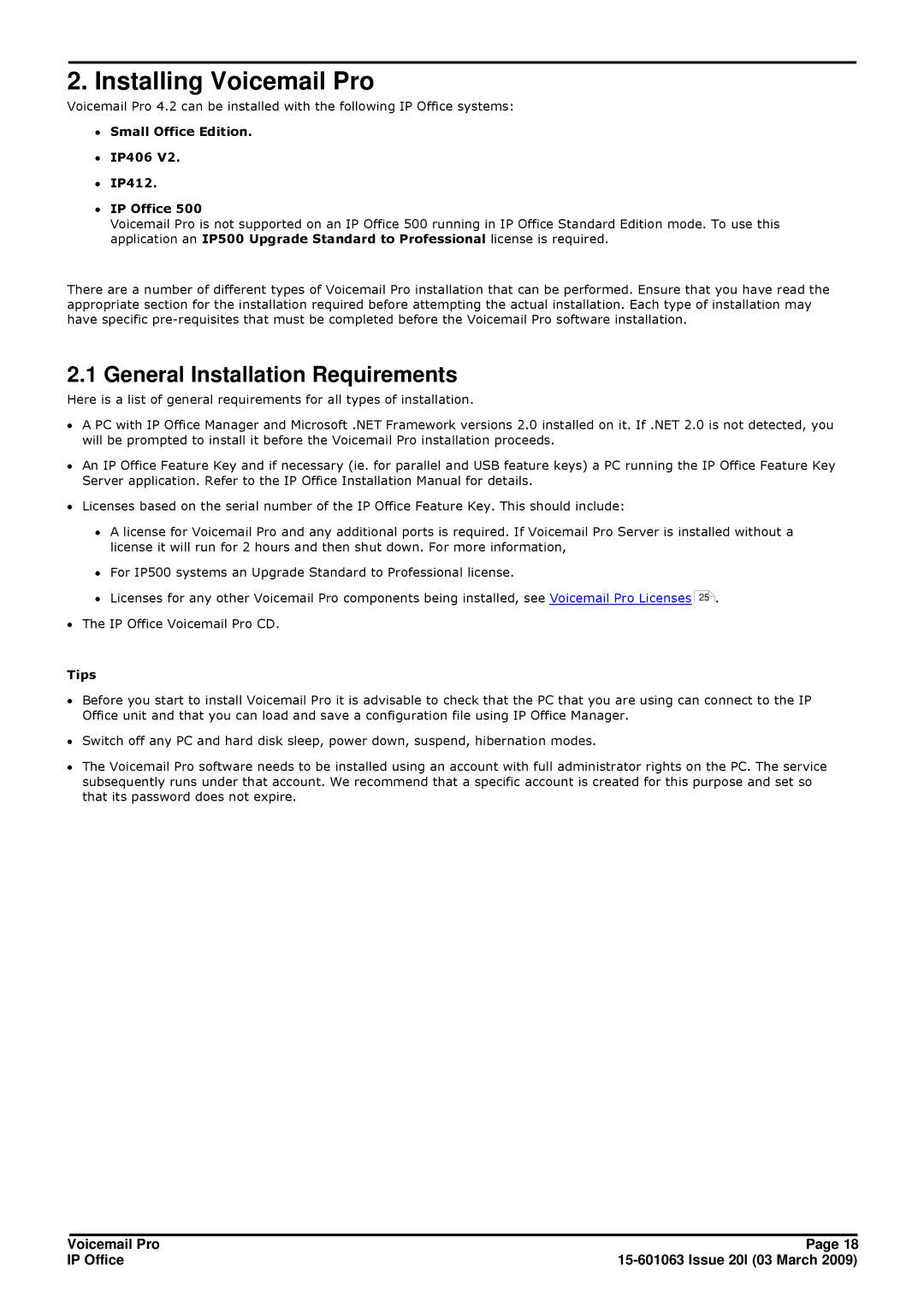 Avaya 15-601063 manual General Installation Requirements, ∙ Small Office Edition ∙ IP406 ∙ IP412 ∙ IP Office, Tips 