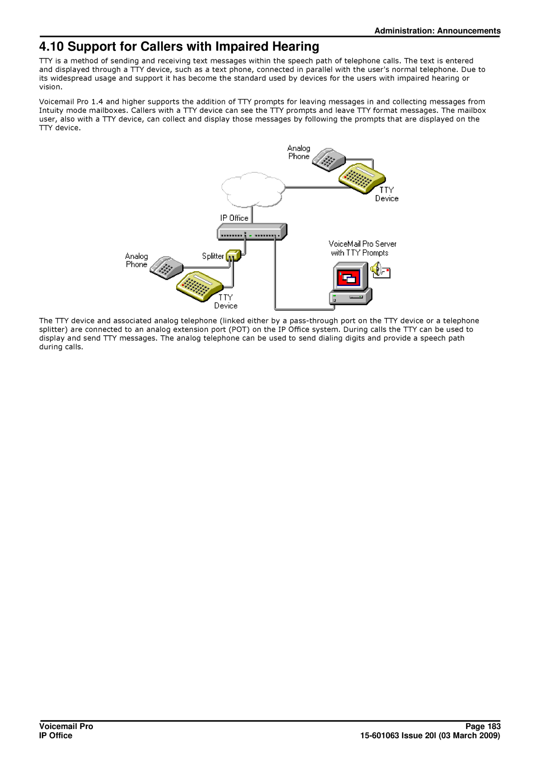 Avaya 15-601063 manual Support for Callers with Impaired Hearing 