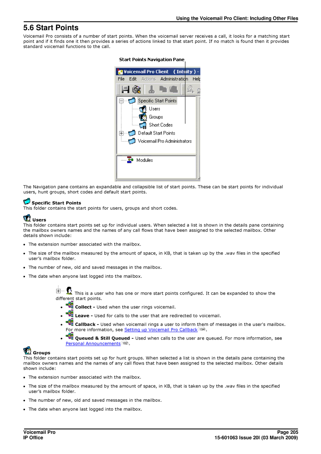 Avaya 15-601063 manual Specific Start Points, Users, Groups 