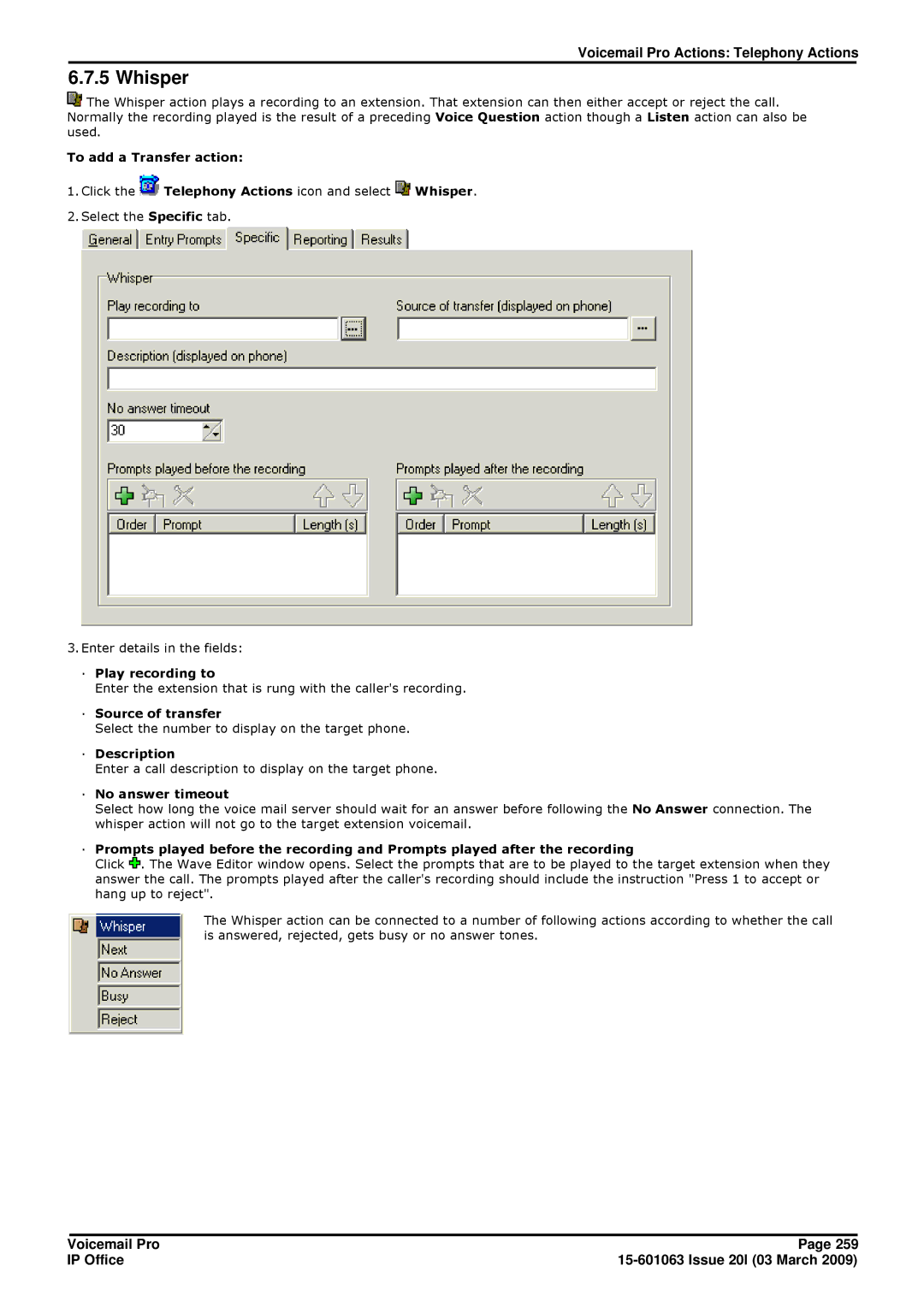 Avaya 15-601063 manual Whisper 