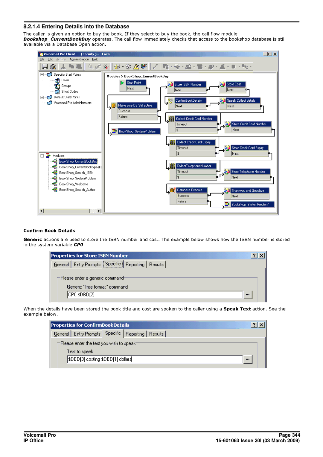 Avaya 15-601063 manual Entering Details into the Database, Confirm Book Details 