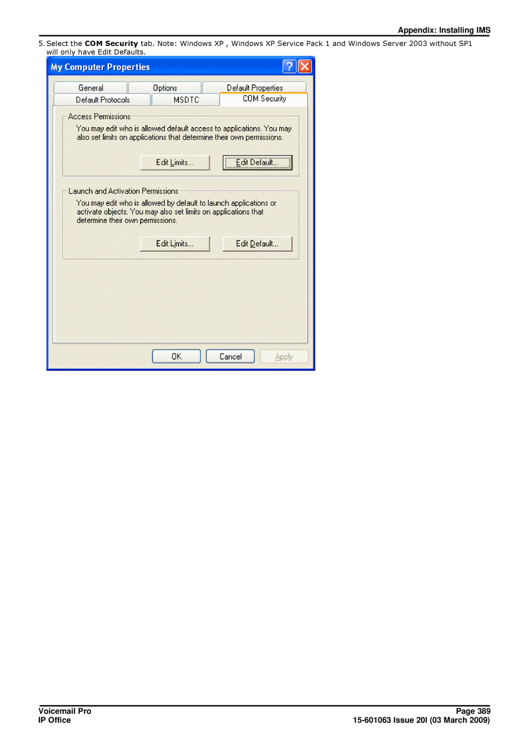 Avaya 15-601063 manual Appendix Installing IMS 