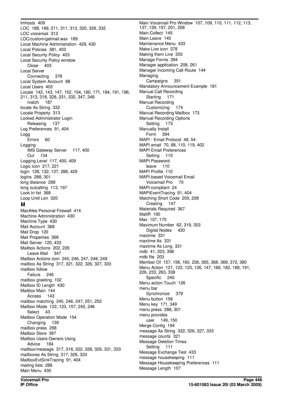 Avaya 15-601063 manual Loc 