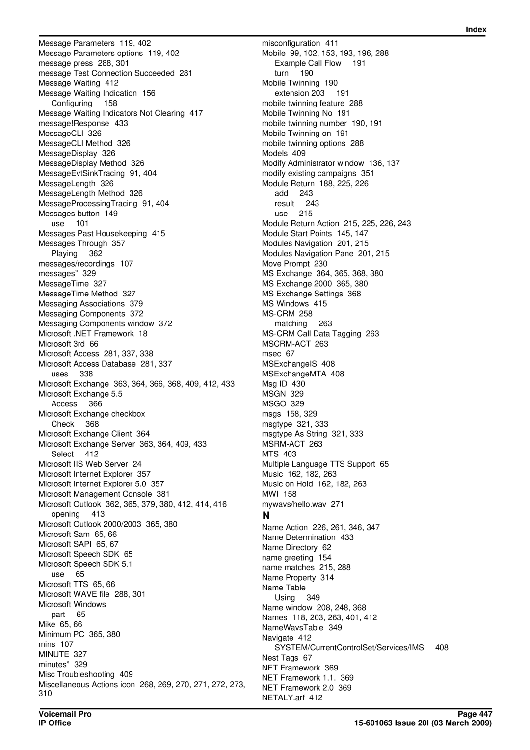 Avaya 15-601063 manual Mscrm-Act 