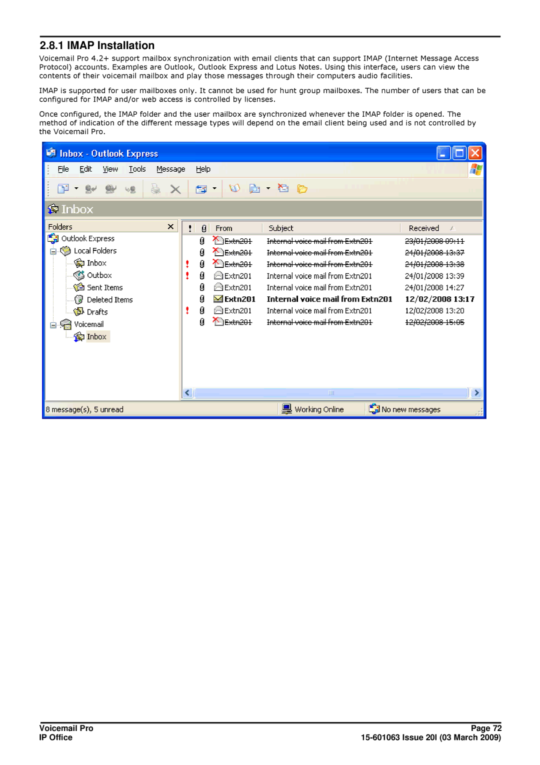 Avaya 15-601063 manual Imap Installation 