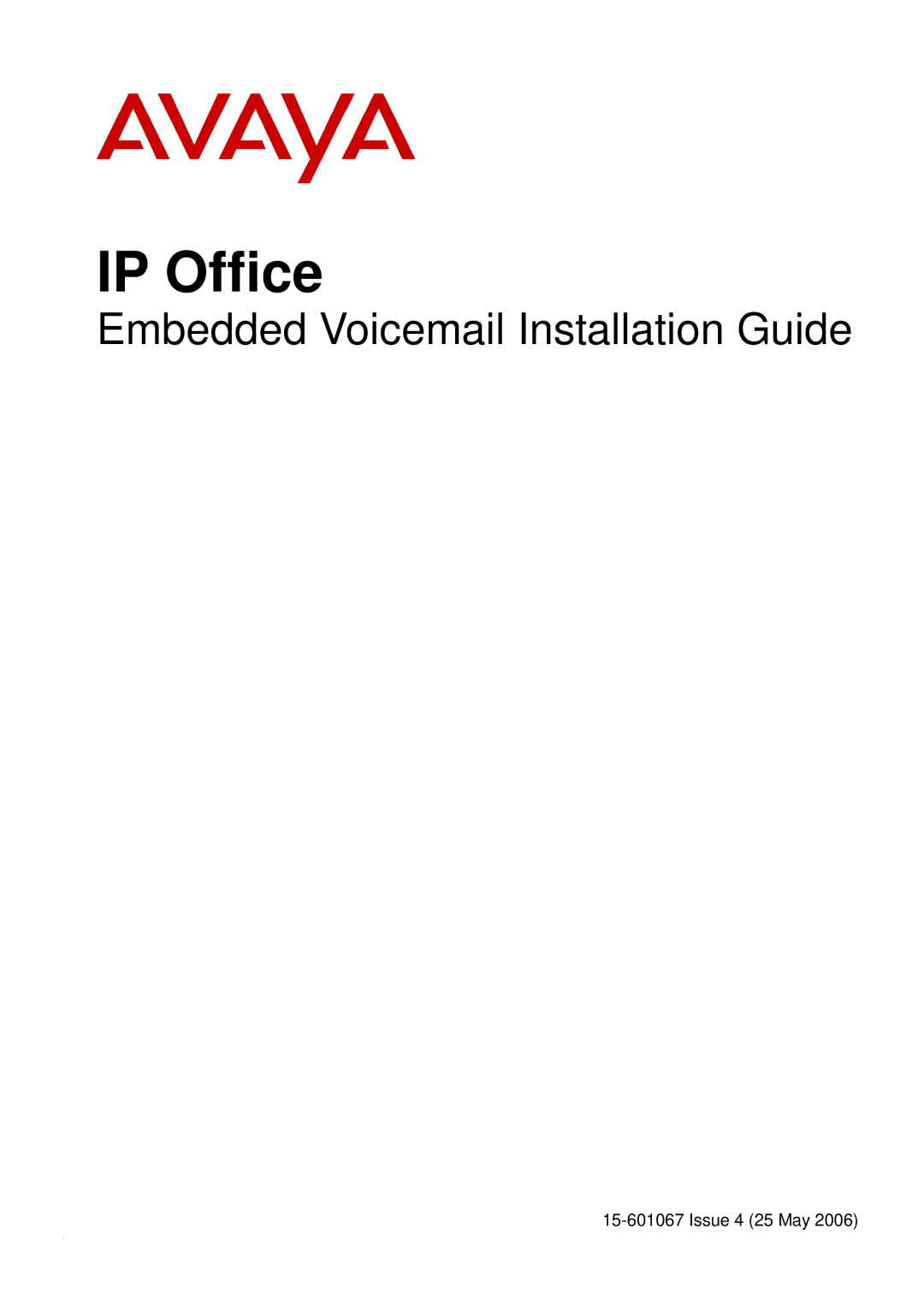 Avaya 15-601067 manual IP Office 